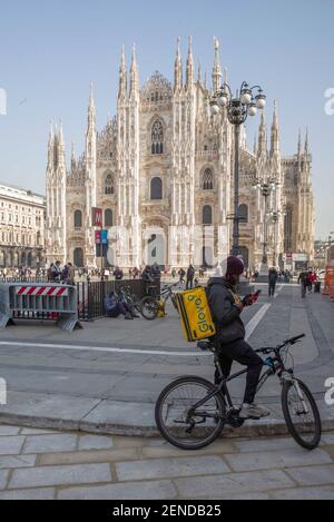 Mailand, Italien. Februar 2021, 26th. 2/26/2021 - Riders for Milan nur redaktionelle Verwendung (Foto: IPA/Sipa USA) Kredit: SIPA USA/Alamy Live News Stockfoto