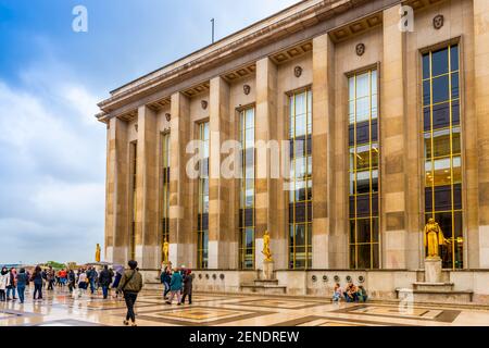 Museum des Menschen auf der Esplanade du Trocadero in Paris, Frankreich Stockfoto