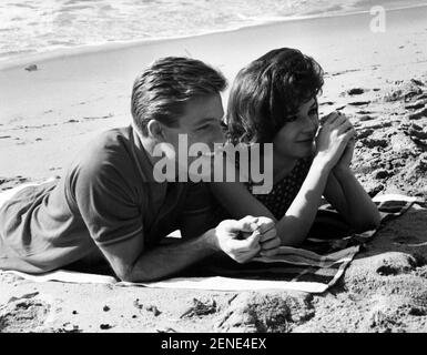 Richard Chamberlain, Polly Bergen Sie spielten zusammen in der TV-Serie Dr. Kildare, Episode The Dark Side of the Mirror (1963) Stockfoto