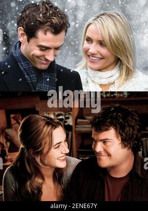 The Holiday Year : 2006 USA Regie : Nancy Meyers Cameron Diaz, Jude Law, Kate Winslet, Jack Black Poster (Key Art) Stockfoto