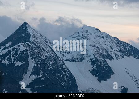 Hohe Dock, einer der Gipfel der Glocknergruppe, Salzburg, Österreich Stockfoto