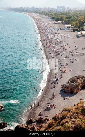 Konyaaltı Strand, Antalya, Türkei Stockfoto