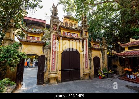 Ein historischer Tempel in der Stadt Hanoi in Vietnam Stockfoto