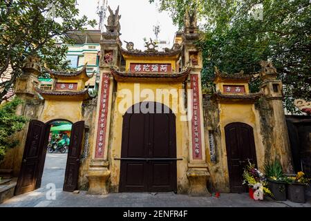 Ein historischer Tempel in der Stadt Hanoi in Vietnam Stockfoto