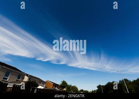 Wolkenformationen. schottland UK Stockfoto