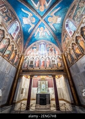 Hauptaltar des Sancta Sanctorum und die Ikone von Christus Pantocrator - Rom, Italien Stockfoto