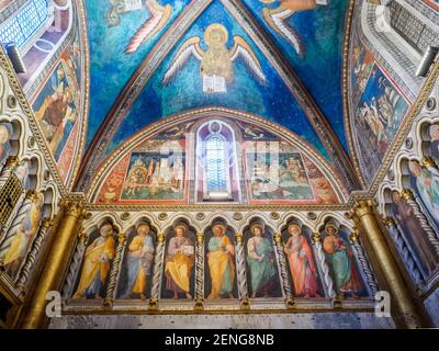 Die römisch-katholische Kapelle Sancta Sanctorum (Chiesa di San Lorenzo in Palatio ad Sancta Sanctorum) - Rom, Italien Stockfoto