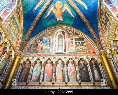 Die römisch-katholische Kapelle Sancta Sanctorum (Chiesa di San Lorenzo in Palatio ad Sancta Sanctorum) - Rom, Italien Stockfoto