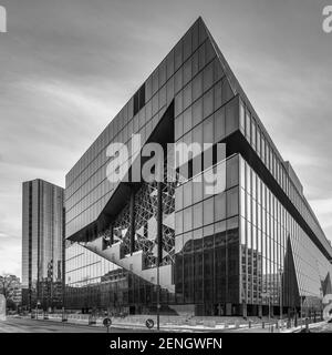 Neubau Axel-Springer Verlagshaus, Architekt Rem Koolhaas, Büro „Office for Metropolitan Architecture“ (Oma) , Außenaufnahme , Berlin Stockfoto