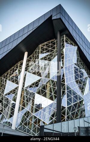 Neubau Axel-Springer Verlagshaus, Architekt Rem Koolhaas, Büro „Office for Metropolitan Architecture“ (Oma) , Außenaufnahme , Berlin Stockfoto