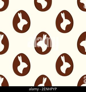 Ostereier nahtlose Muster. Stock Illustration. Tiermuschel, Ausschnitt, April, Kunst, Hintergründe Stock Vektor