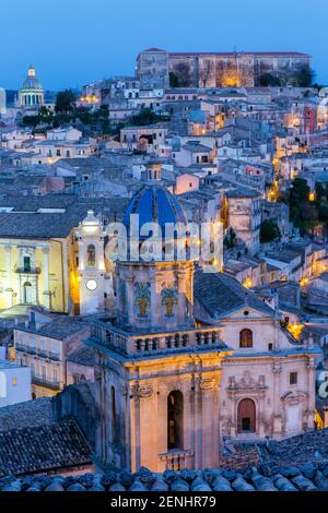 Italien, Sizilien, Ragusa Ibla, Blick auf die Stadt Stockfoto