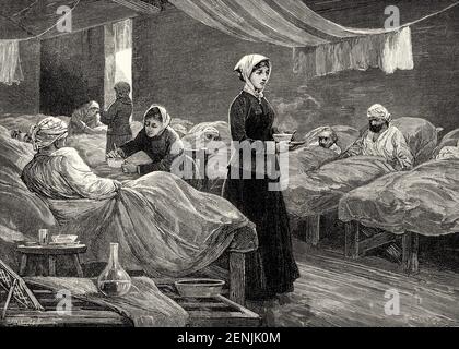 Florence Nightingale, 1820-1910, Scutari Hospital, Türkei Stockfoto