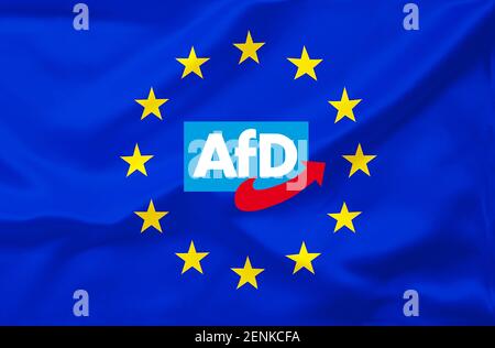 Europawahl, Eurostern, Eu, Partei, Parteien, Wahl, Wähler, Logo, AfD, Stockfoto