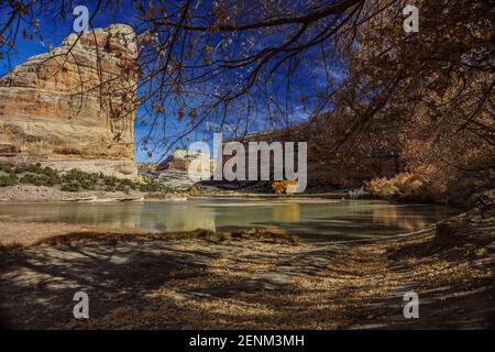 Eine aufregende Fahrt, gefolgt von ein paar Stunden Erkundung in dieser wunderschönen abgelegenen Landschaft namens Echo Park. Stockfoto