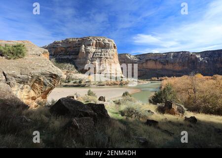 Eine aufregende Fahrt, gefolgt von ein paar Stunden Erkundung in dieser wunderschönen abgelegenen Landschaft namens Echo Park. Stockfoto