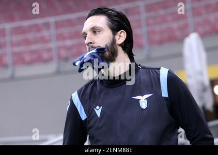 Mailand, Italien. 14th Februar 2021 . Luis Alberto von SS Lazio während der Serie EIN Spiel zwischen FC Internazionale und SS Lazio. Stockfoto