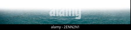Breite horizontale Kopie Raum Oberfläche Wasser Textur für Hintergrund. Wasser isoliert mit weißem Raum für Text geeignet für Print oder Web-Banner. Stockfoto
