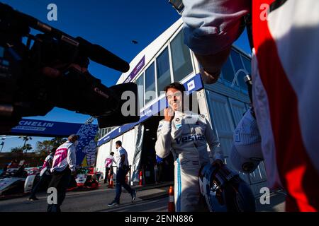 Riad, Saudi-Arabien. Februar 2021, 26th. DE VRIES Nyck (nld), Mercedes-Benz EQ Formula E Team, Mercedes-Benz EQ Silver Arrow 02, Portrait während des Diriyah ePrix 2021, 1st Runde der Formel E Weltmeisterschaft 2020-21, auf dem Riyadh Street Circuit vom 25. Bis 27. Februar in Riad, Saudi-Arabien - Photo Germain Hazard/DPPI Quelle: DPPI Media/Alamy Live News Stockfoto