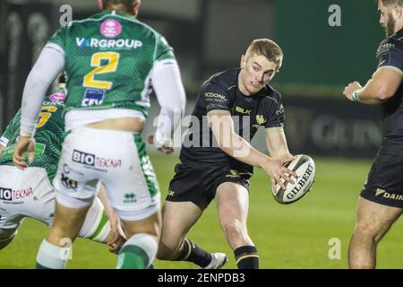 Treviso, Italien. Februar 2021, 26th. Kieran MARMION während Benetton Treviso vs Connacht Rugby, Rugby Guinness Pro 14 Spiel in Treviso, Italien, Februar 26 2021 Kredit: Unabhängige Fotoagentur/Alamy Live Nachrichten Stockfoto