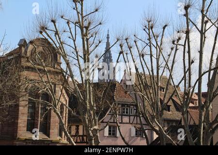 Impressionen aus der Altstadt von Straßburg in Frankreich Stockfoto