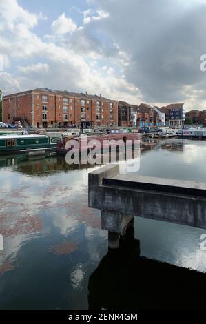 Der Kai in Bridgwater, Somerset, Großbritannien. Stockfoto