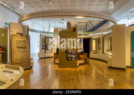 Zoll- und Folklore-Ausstellung im Shetland Museum and Archives, Lerwick. Stockfoto