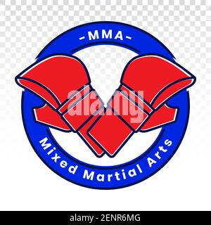 Gemischtes Martial Arts oder MMA Vektorfarben Logo für Apps Oder Website Stock Vektor