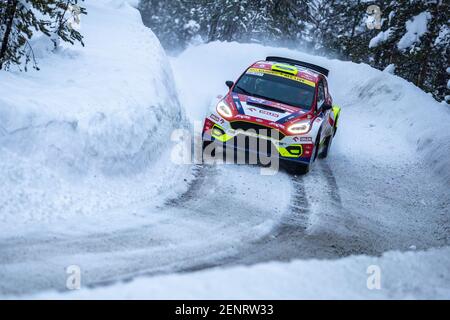 29 Prokop Martin (cze), Chytka Viktor (cze), M-Sport Ford World Rally Team, Ford Fiesta MkII, Aktion während der Arctic Rally Finnland 2021, 2nd Lauf der FIA WRC 2021, FIA World Rally Car Championship, vom 26. Bis 28. Februar 2021 in Rovaniemi, Lappland, Finnland - Foto Nikos Katikis / DPPI Stockfoto