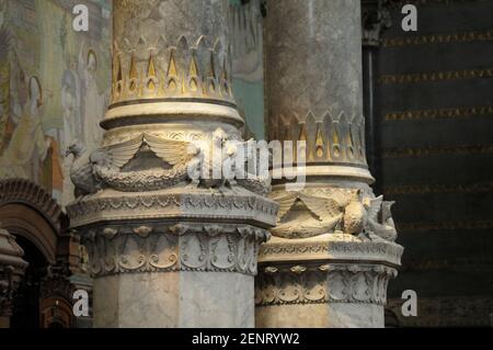 Basilica Notre-Dame de Fourviere, Lyon, Frankreich Stockfoto