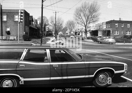 Urban Landscape, Philadelphia, USA, 1976 Stockfoto