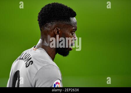 VALENCIA, SPANIEN - FEBRUAR 26: Inaki Williams von Athletic Bilbao während des LaLiga Santander-Spiels zwischen Levante und Athletic Bilbao bei Estadi Ciut Stockfoto