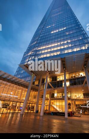 London Bridge Station und The Shard. Stockfoto