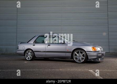 1988 Ford Sierra Saphire Cosworth, Leistungswagen der 1980er Jahre Stockfoto