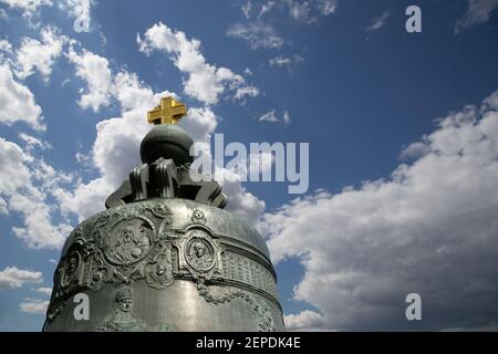 Zar Bell, auch bekannt als Tsarsky Kolokol, Moskauer Kreml Stockfoto