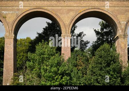 Arches of Chappel Viaduct in Essex, England Stockfoto