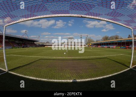 Crawley, Großbritannien. Februar 2021, 27th. Allgemeine Ansicht des Volks Pension Stadium in Crawley, Großbritannien auf 2/27/2021. (Foto von Jane Stokes/News Images/Sipa USA) Quelle: SIPA USA/Alamy Live News Stockfoto