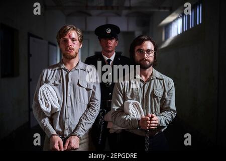 DANIEL RADCLIFFE und DANIEL WEBBER in ESCAPE FROM PRETORIA (2020), Regie Francis ANNAN. Bild: Spier Films / Premiere Bild / Album Stockfoto