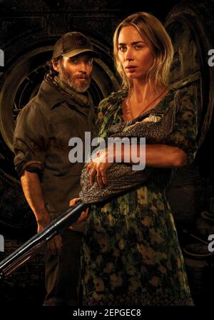 CILLIAN MURPHY und EMILY STUMPF in A QUIET PLACE PART II (2020), Regie: JOHN KRASINSKI. Kredit: PARAMOUNT BILDER / Album Stockfoto