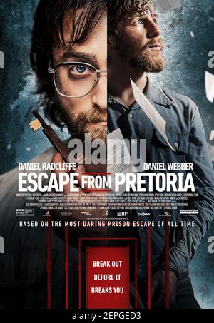 DANIEL RADCLIFFE und DANIEL WEBBER in ESCAPE FROM PRETORIA (2020), Regie Francis ANNAN. Bild: Spier Films / Premiere Bild / Album Stockfoto