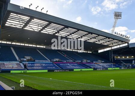 West Bromwich, Großbritannien. Februar 2021, 27th. Eine allgemeine Ansicht der Hawthorns Veranstaltungsort für das heutige Spiel. In West Bromwich, Großbritannien auf 2/27/2021. (Foto von Richard Long/News Images/Sipa USA) Quelle: SIPA USA/Alamy Live News Stockfoto