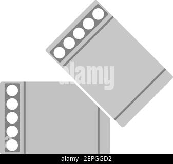 Symbol Für Manschettenknöpfe. Flaches Farbdesign. Vektorgrafik. Stock Vektor