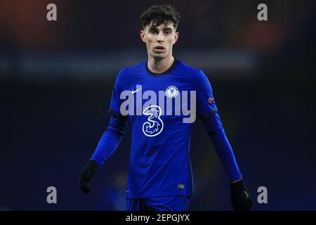 Datei Foto vom 08-12-2020 von Chelsea's Kai Havertz während des Champions League-Spiels in Stamford Bridge, London. Ausgabedatum: Samstag, 27. Februar 2021. Stockfoto