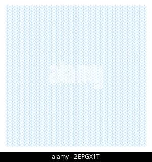 Rasterpapier. Isometrisches schwarzes Gitter auf weißem Hintergrund. Abstrakte linierte transparente Illustration. Geometrisches Muster für Schule, Copybooks, Notizbücher Stock Vektor