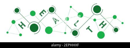 Abstraktes Gesundheitskonzept, Darstellung des Gesundheitsvektors Stock Vektor