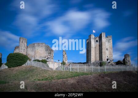 Conisbrough Castle in South Yorkshire, Großbritannien Stockfoto