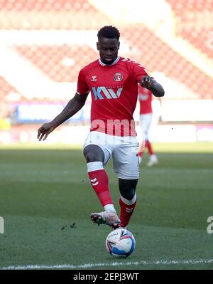 Charlton Athletic's Diallang Jaiyesimi während der Sky Bet League One Match im Valley, London. Bilddatum: Samstag, 27. Februar 2021. Stockfoto