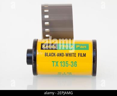Alter Kodak Tri X Pan Photographic Film Stockfoto