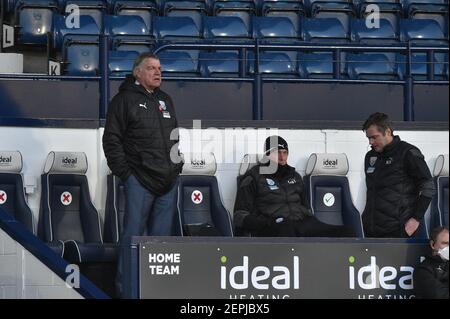 West Bromwich, Großbritannien. Februar 2021, 27th. Sam Allardyce Manager von West Bromwich Albion während des Spiels in West Bromwich, UK am 2/27/2021. (Foto von Richard Long/News Images/Sipa USA) Quelle: SIPA USA/Alamy Live News Stockfoto