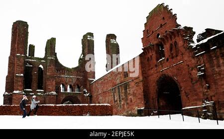 Arbroath Abbey, Arbroath, Angus, Schottland Stockfoto